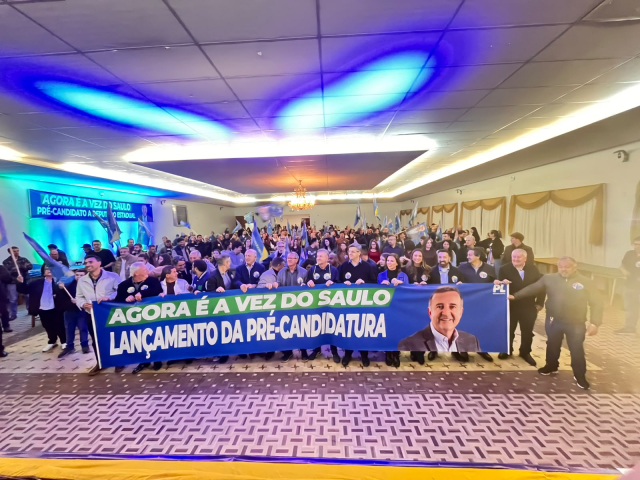 Centenas de pessoas participam do lançamento da pré-campanha de Saulo Sperotto